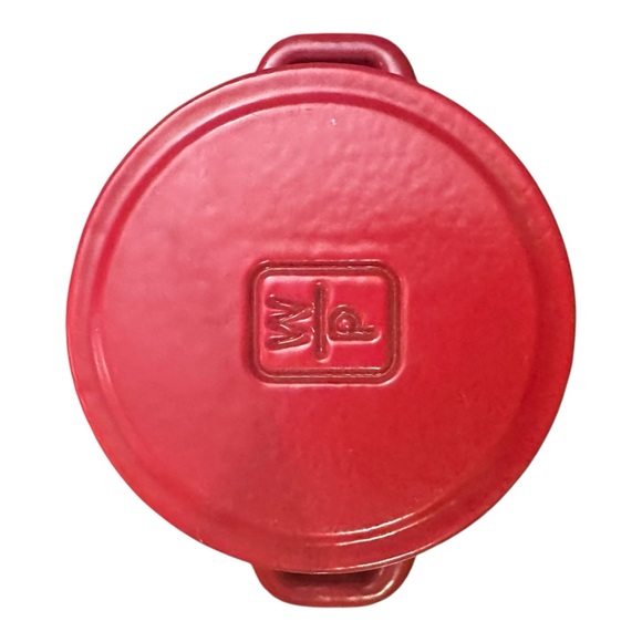 Wolfgang Puck Mini Red Cast Iron Cocotte Dutch Oven with Lid Excellent Condition - Picture 5 of 7